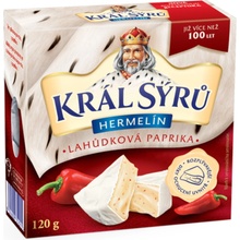 Král sýrů Hermelín Lahůdková paprika 120g