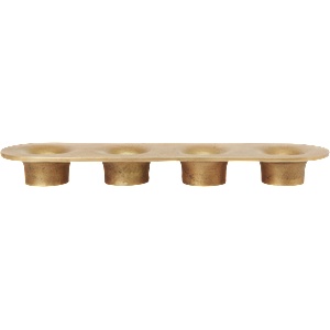 ferm LIVING Soothe 4 свещник, месинг (1104271985)