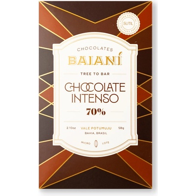 Baianí Chocolates 70% hořká Vake Potumuju 58 g