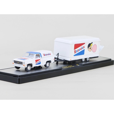 M2 Machines Chevrolet Cheyenne 10 1973 + Chevrolet Bel Air Gasser 1955 Bazooka 1:64