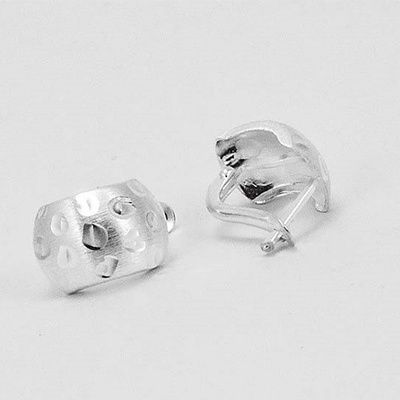 Zlatnictví U Kostela náušnice půlkroužky s jemnou rytinou 182588280