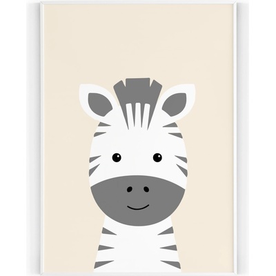 Plakát / Obraz Zebra 30 x 40 cm Tiskové plátno