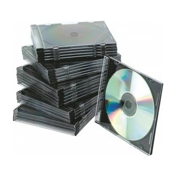 Q-Connect CD/DVD slim box transparent 25pcs (5706002022105)