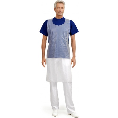 2P Servis Zástěra PE Tabpo 73x140cm 73x140cm bílá 100% PE