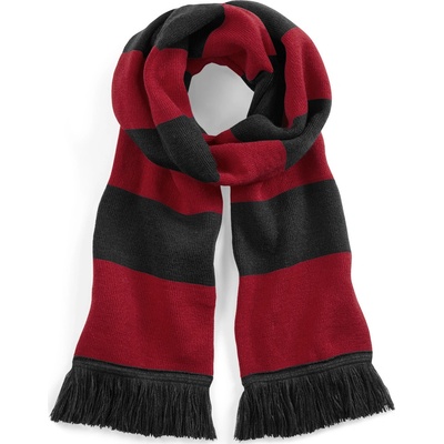Beechfield šála Stadium B479 černá červená