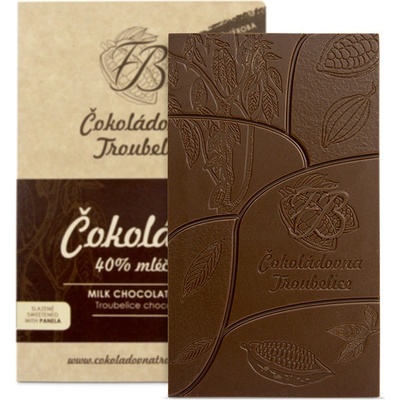 Čokoládovna Troubelice mléčná 40%, 45 g
