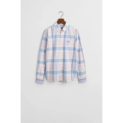 Gant Checked Oxford Bd Ls Shirt light pink – Zboží Mobilmania