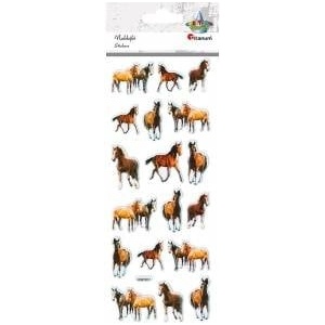 TITANUM Convex stickers soft horses 18pcs