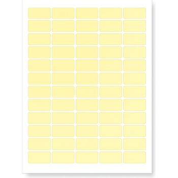 CDRmarket Самозалепващи етикети 63, 5 x 29, 6 mm, 27 етикети A4, 20 чаршафи, жълт (R0ECO.0437YELLOW)