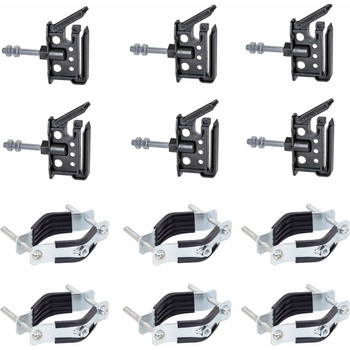 Sada plochých izolátorov pre elektrické ohradníky M6 s puzdrom - 25 ks