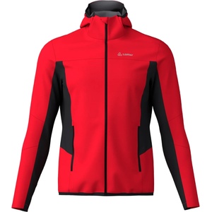 Löffler Мъжко софтшел яке Löffler Hooded Jacket North Airblocc Light Softshell jacket - Red - размер 50 (EU) (003-3730-0113)