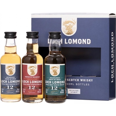 Loch Lomond Three Twelwe 12y 46% 3 x 0,05 l (holá láhev)