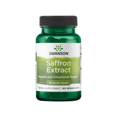 Swanson Saffron Extract 60 ks, vegetariánská kapsle, 30 mg