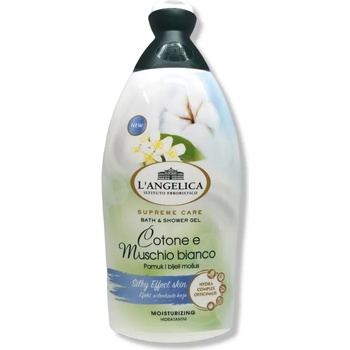 L'Angelica душ гел и пяна за вана, Бял мускос, 500мл