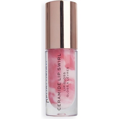 Makeup Revolution Ceramide Swirl hydratačný lesk na pery Cherry Mauve 4,5 ml