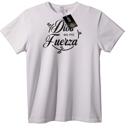 NOONEBRAND Тениска Бог е Моята Сила - L, Black
