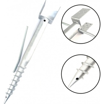 SVX Zemná skrutka žiarovo pozinkovaná 140mm 141x1085