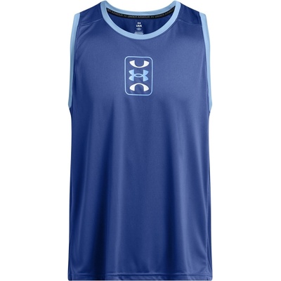 Under Armour Baseline Performance Basketball Shirt Mens - Blue