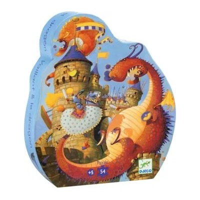 DJECO - Детски пъзел - Рицар и дракони (DJ07256)