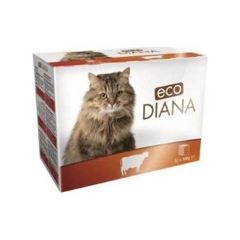 Diana eco Cat hovädzie kousky v omáčke 12 x 100 g