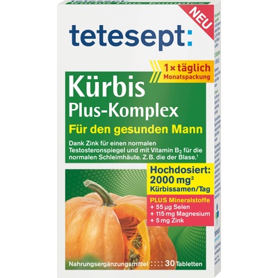 tetesept Комплекс с тиква Plus - 30 таблетки