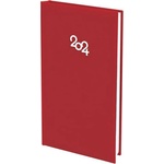  Бележник с дати 8х16 cm книговинил 64 листа Черв (2011023-07-42113)