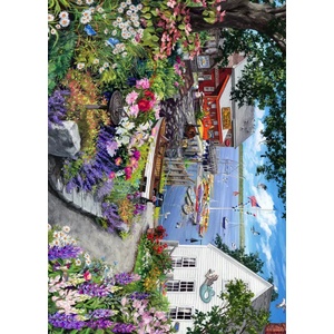Bluebird Puzzle - Puzzle Coastal Garden - 500 piese