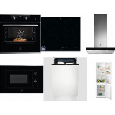 Set Electrolux KODEC75X2 + LIR60433B + LFT766X + LMS2203EMX + EEM23100L + LND5FE18S