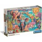 Clementoni Puzzle Compact Elephants Carnival 500 pieces (35578)
