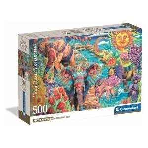 Clementoni Puzzle Compact Elephants Carnival 500 pieces (35578)