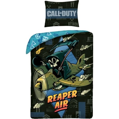 Halantex Детски спален комплект Halantex - Call of Duty, Reaper Air (COD-9361BL)