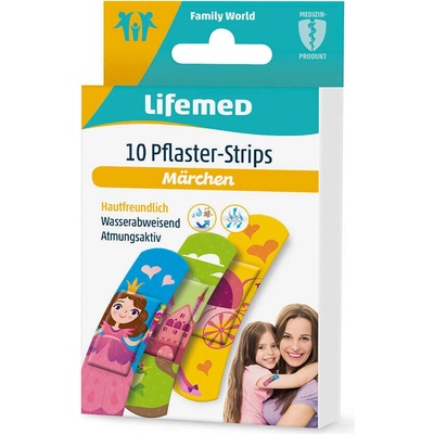 LIFEMED Detské náplasti rozprávka 10 ks