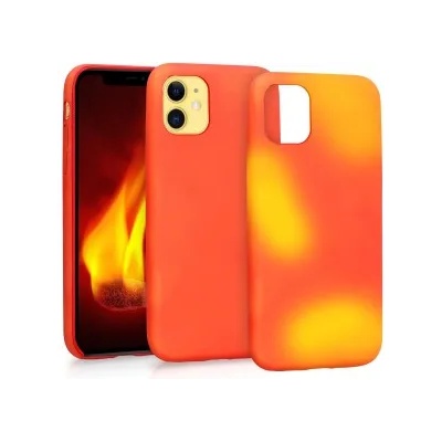 kwmobile Термочувствителен калъф за Apple iPhone 11 - червен