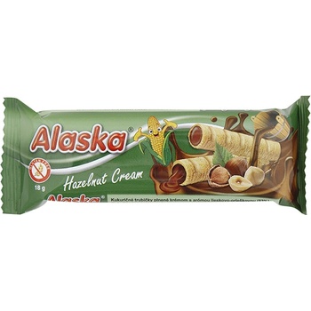 Alaska Kukuřičné trubičky lískooříškové 15 g