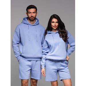 Ombre Clothing Унисекс суитшърт с качулка и джобове - лавандула Ombre Clothing | Lilav | МЪЖЕ | XS-S
