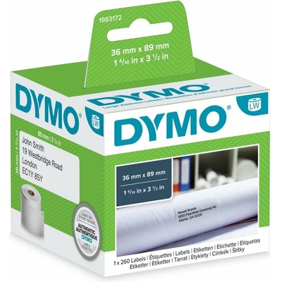 Dymo 89mm x 36mm, bílé, 2x260 ks, 1983172