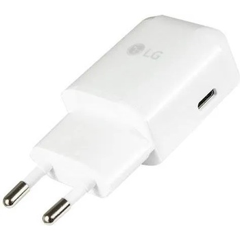 LG Оригинално Бързо Зарядно за LG 220v Fast Charger USB-C MCS-NO4ER, Бял (MCS-NO4ER/Bulk)