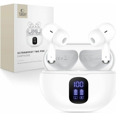 TECH-PROTECT ULTRABOOST TWS EARPHONE PRO G2 WHITE