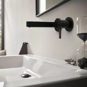 Hansgrohe Смесител за вграждане за мивка Hansgrohe Finoris, матово черен, без вградено тяло (76051670)