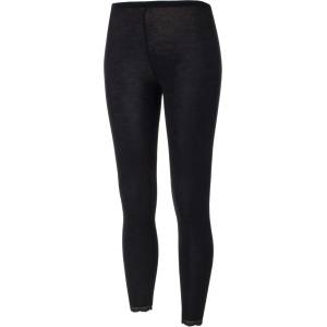 Engel Дамско копринено термобельо Engel Women's Leggings with Lace Merino base layer - Black - размер 46/48 (EU) (114-0986-0114)