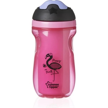 Tommee Tippee Неразливаща се термо чаша с твърд накрайник Tommee Tippee, 260 ml Розова (TT.0139_Girl)