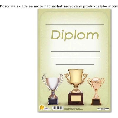 Diplom A5 poháre