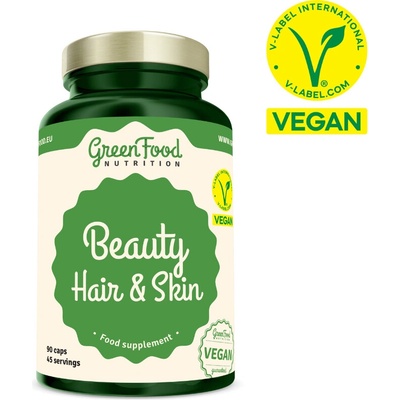 GreenFood Nutrition Beauty Hair & Skin 90 kapslí – Zboží Mobilmania