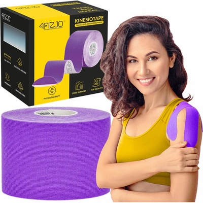 4FIZJO Kinesio tejpovacia páska fialový 5 cm x 5 m
