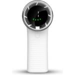 Techsuit - Премиум мини ръчен вентилатор (A8) - с LED дигитален дисплей, USB-C презареждаем, 5 скорости на вятъра, 3600mAh - бял