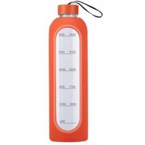  Glass bottle KiCA Hydro Glass 1000 ml - orange