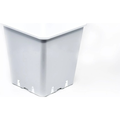 Growmarket Květináč plastový bílý 25x25x26 11L