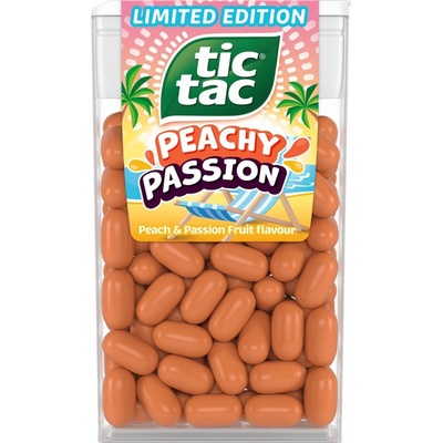 Tic tac Peache Passion dražé Broskve a Marakuja 54 g