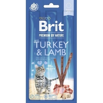 Brit Premium by Nature Cat Sticks with Turkey & Lamb 3 ks