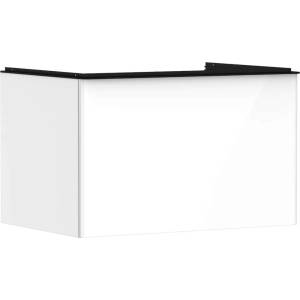 Hansgrohe Xelu Q - Шкафче за умивалник, 50x78x55 см, 1 чекмедже, лъскаво бяло/матово черно 54054670 (54054670)